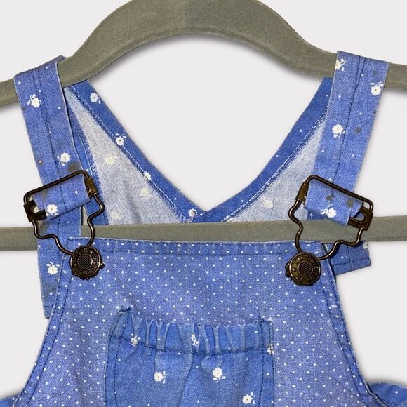 Vintage Tot Trends Blue Short Overalls - Picture 3 of 7